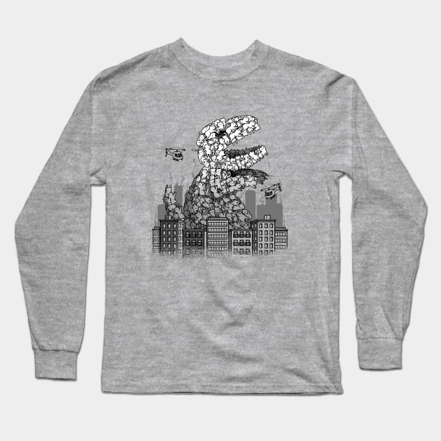 Catzilla Long Sleeve T-Shirt by Tobe_Fonseca